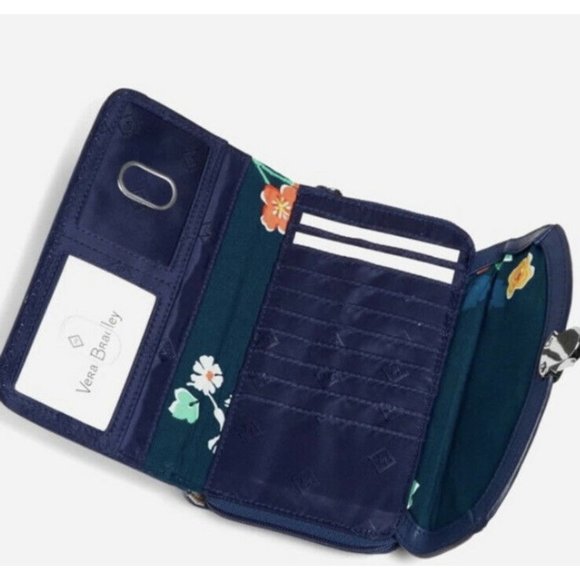 NWT Vera Bradley Ultimate Wristlet - Santiago Woven Signature Cotton - Picture 2 of 6